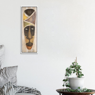 Tikar Mask by Carol Robinson - Panoramic Print on Canvas