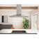 Core 36 in. 600 CFM Island Mount Range Hood with LED Light in Stainless Steel