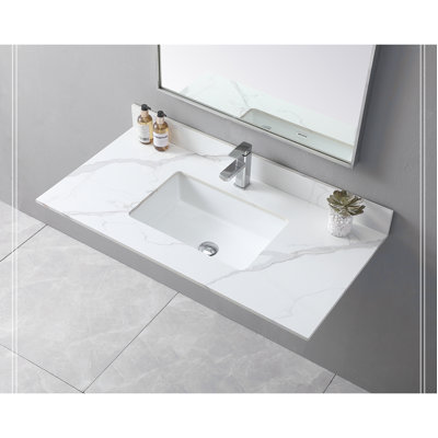 Dessus de meuble-lavabo en pierre 43 po Montary