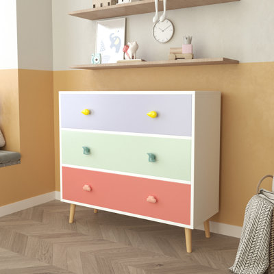 Kids 3 Drawer Dresser, Baby Nightstand For Bedroom, Storage Cabinet For Toddler Child For Living Room, Toddler Room, Nursery, Closet, Apartment by Isabelle & Max