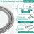 Shower With 7-Setting Dual Head And Stainless Steel Slide Bar, 1.8 Gpm, Wall Mount, 59" Hose, Build Head, , To Wear Tear