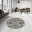 Tapis oriental bleu turquoise / brun-1670886449