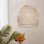 Luminaire suspendu Nagle, luminaire suspendu en rotin tissé, abat-jour en rotin en osier pour le bar-salon