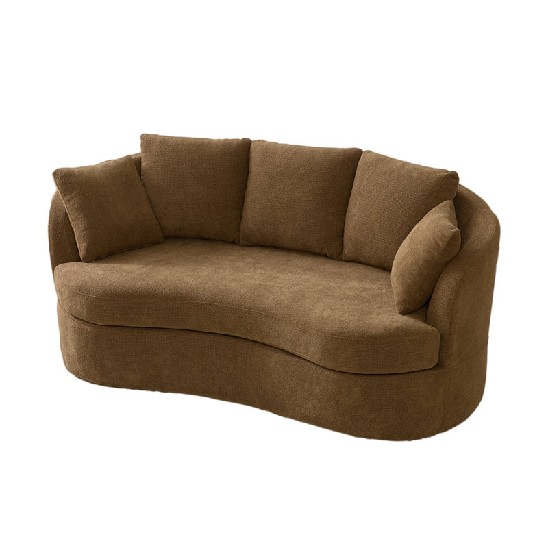 Upholstered 39.2 Sofa, Brown