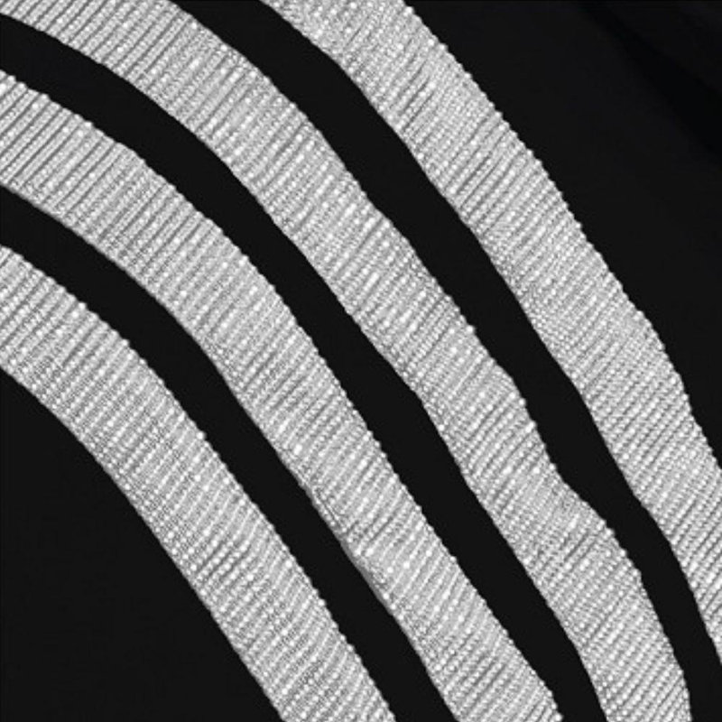 17 Stories Fienley Cotton Duvet Cover with Pillowcases, Double Duvet Cover + 2 Standard Pillowcases, Black