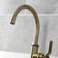 Kingston Brass Whitaker Single-Handle Deck Mount Kitchen Faucet with Brass Sprayer-91111371