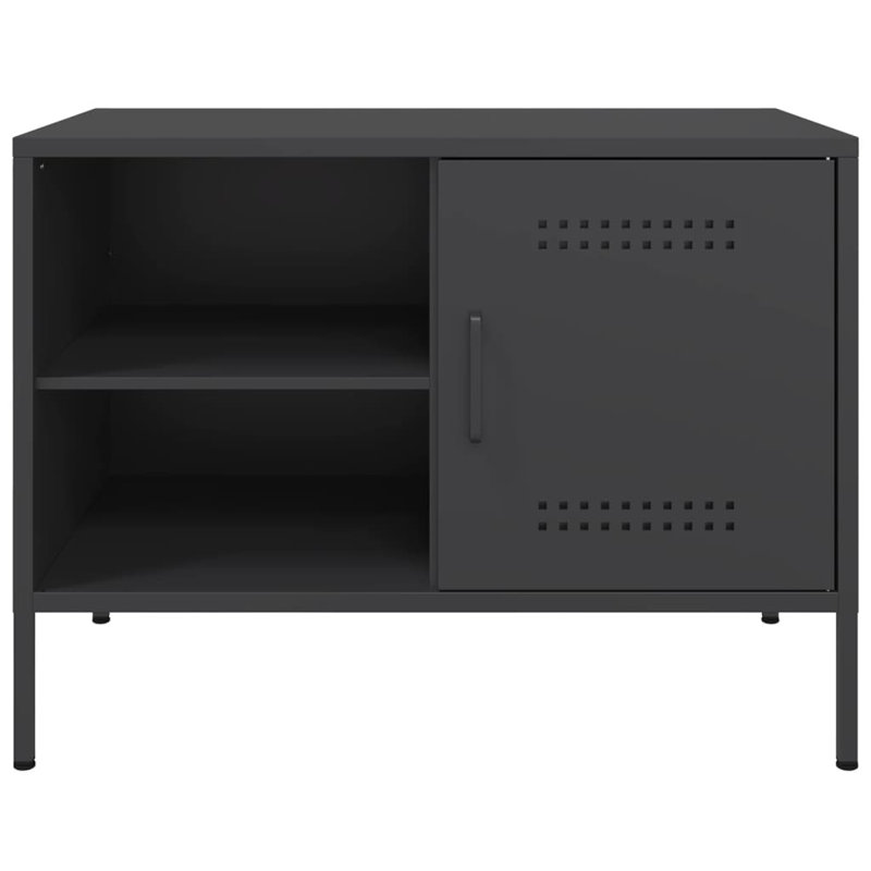 Anjelique Unfinished TV Stand for TVs up to 24", Black