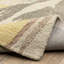 Tapis beige / jaune à motif abstrait en laine Renli-1875318803