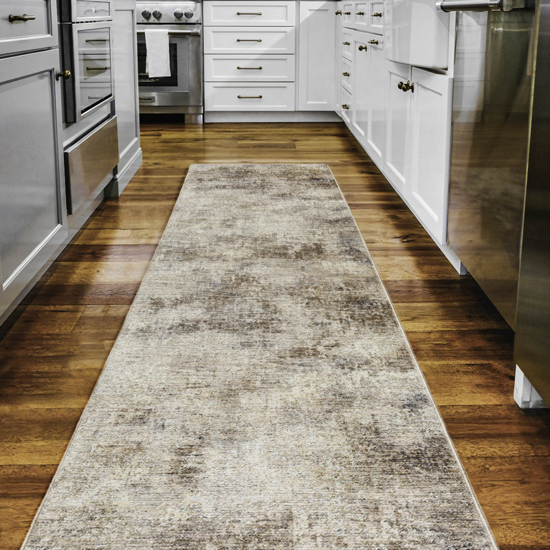Mitsuhiro Machine Woven Abstract Area Rug, Runner 2'3" x 7'10"