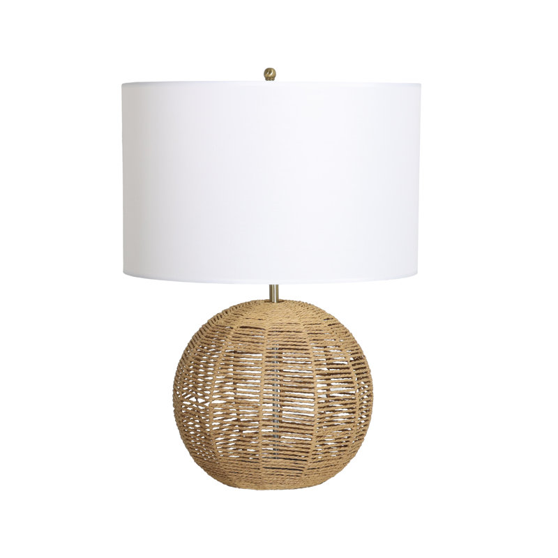 Lampe de table en rotin 1 lumière