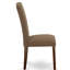 L'ensemble de mobilier de salle à manger 5 pièces comprend une table de salle à manger rectangulaire et 4 chaises Parson rembourrées en tissu de café foncé, acajou-409655179-497765838-497765839