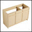 Meuble-lavabo autoportant avec lavabo en résine blanche et portes d'armoire à fermeture en douceur, parfait pour les salles de bain modernes