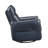1Pc Recliner Chair With Swivel Motion Luxurious Comfort Blue Leather Upholstered Solid Wood Living Room Furniture-1149747953