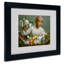 «Woman with Peony», reproduction sur toile encadrée-12228219-12228218