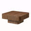 Table basse carrée moderne 35,43 pouces Handcraft