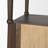 Adeline 2 Door Open Dark Brown Wood W/ Paper Rope Shelving Unit