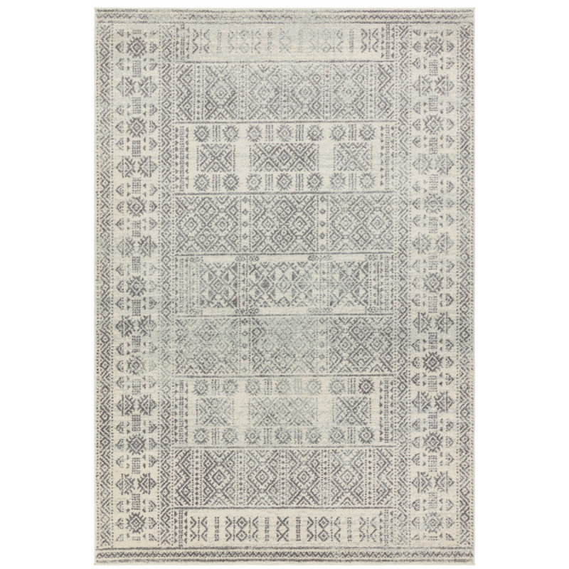 Grey Traditional Abstract Easy To Clean Rug For Living Room Bedroom And Dining Room, Rectangle 120 x 170cm