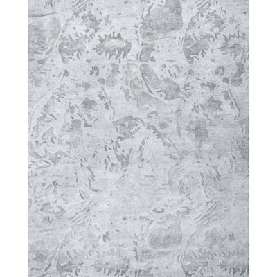 Abstract Area Rug in Gray