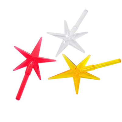 Ensemble de lumières / ampoules de remplacement pour arbre de Noël en céramique, ornements de lumières multicolores en plastique (100 ampoules + 3 étoiles)