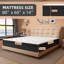 Matelas hybride à ressorts ensachés de 8 po / 10 po / 12 po / 14 po avec mousse certifiée CertiPUR-US-72548273-90055711