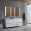 Inline 1-Light Gray Bath Bar