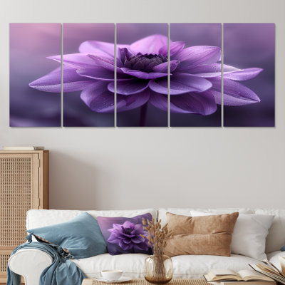 «Mauve Natures Nuance», impression d'art mural Dahlia