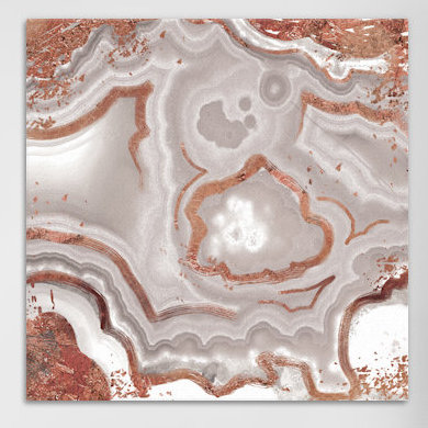 « Rose Gold White Luster », impression sur toile tendue, H 37 po x l 37 po x P 1,5 po, Toile tendue, Non mat