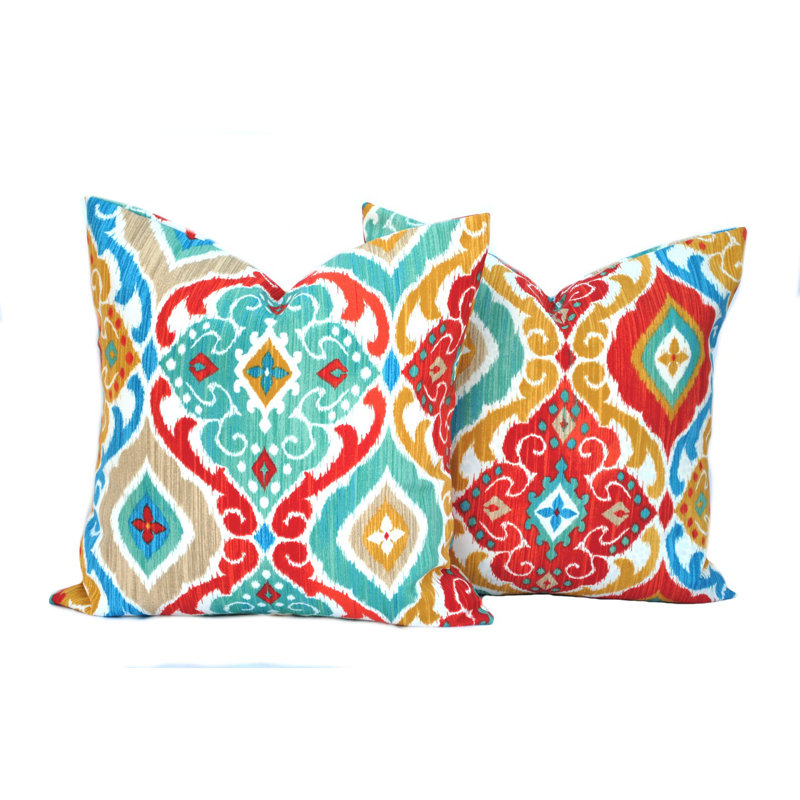 Housse de coussin intérieure / extérieure en polyester, H 21,5 po x l 21,5 po
