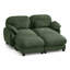 Canapé modulaire en chenille 2 places avec repose-pieds mobile Gailey, sièges profonds, coussins lombaires et coussins en forme de nuage-1322267487