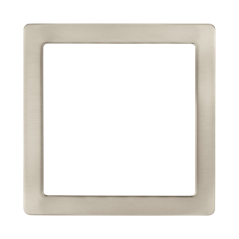 Lentille 9-s garniture Chilmark, H 8,44 po x l 8,44 po x P 0,6 po, Nickel brossé