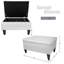 Repose-pieds rectangulaire avec rangement 29,5 po Zariyah-706272478