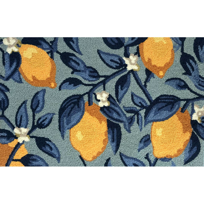 Burchel Looped / Hooked Floral Indoor Rug, Rectangle 2' x 3'