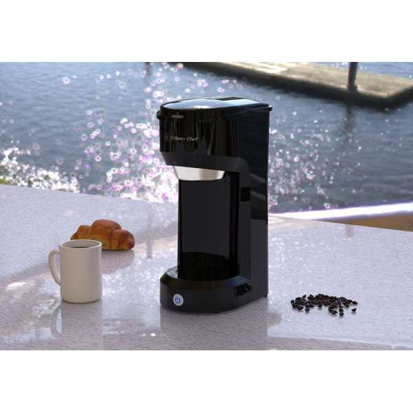 Culinary Chef, Single Cup Coffee Maker, Black