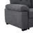 Upholstered U-Shaped Sectional Right Hand Facing-410888778