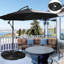 Poids de la base du parasol - 150 lb Capacité de charge maximale: 4, noir, eau / sable, extérieur, support extérieur 4, compatible avec l'eau et le sable, surface