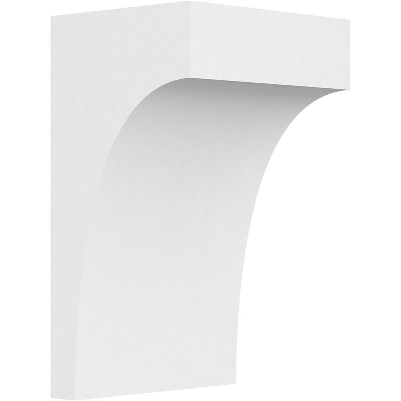 Corbeau en uréthane standard Stockport Signature, brun clair apprêté, H 12 po x l 7 po x P 6 po