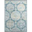 Tapis oriental en polypropylène tissé à la machine en turquoise / gris / jaune-783803616
