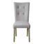 Chaise parsons capitonnée Mikkel en gris