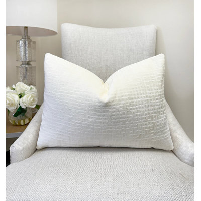 Textured Velvet Throw Pillow Cover