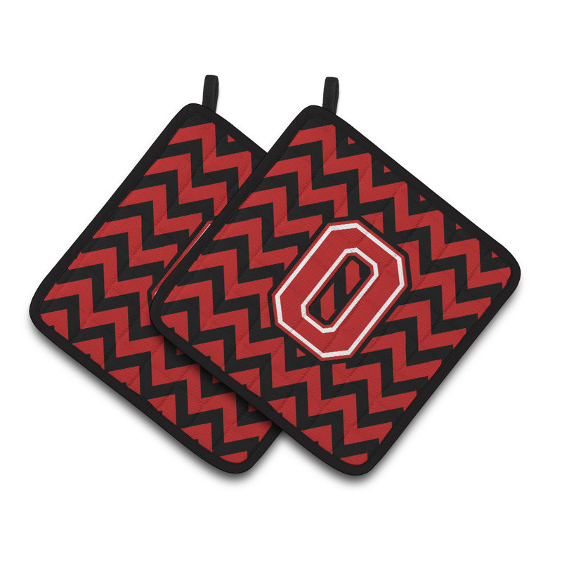 Poignée à chevrons, Noir / rouge, O