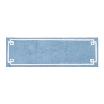 Cotton Tufted Bath Rug Blue