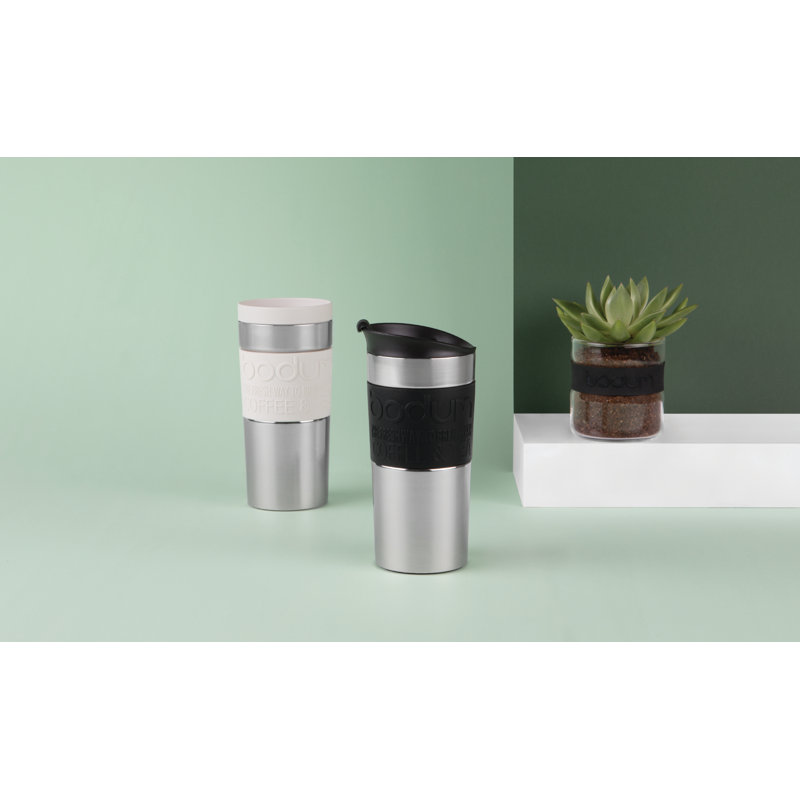 Tasse de voyage en acier inoxydable 15 oz Bodum Bistro, Noir