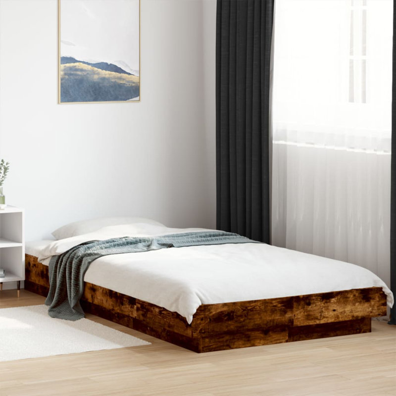 Bormann Bed, Smoked Oak, 100 x 200 cm