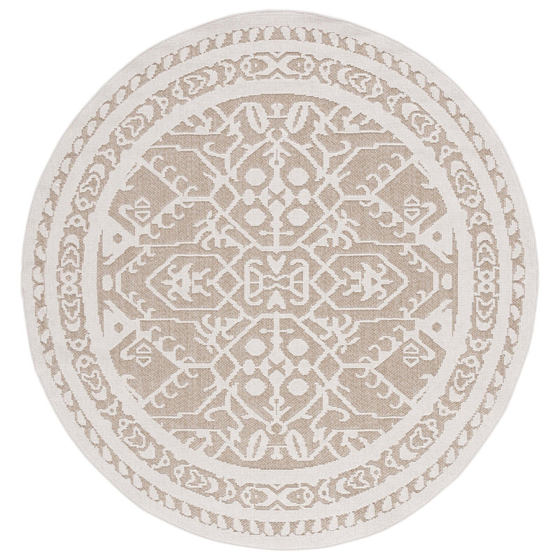 Global Performance Southwestern Indoor/Outdoor Area Rug, Round 6'7"