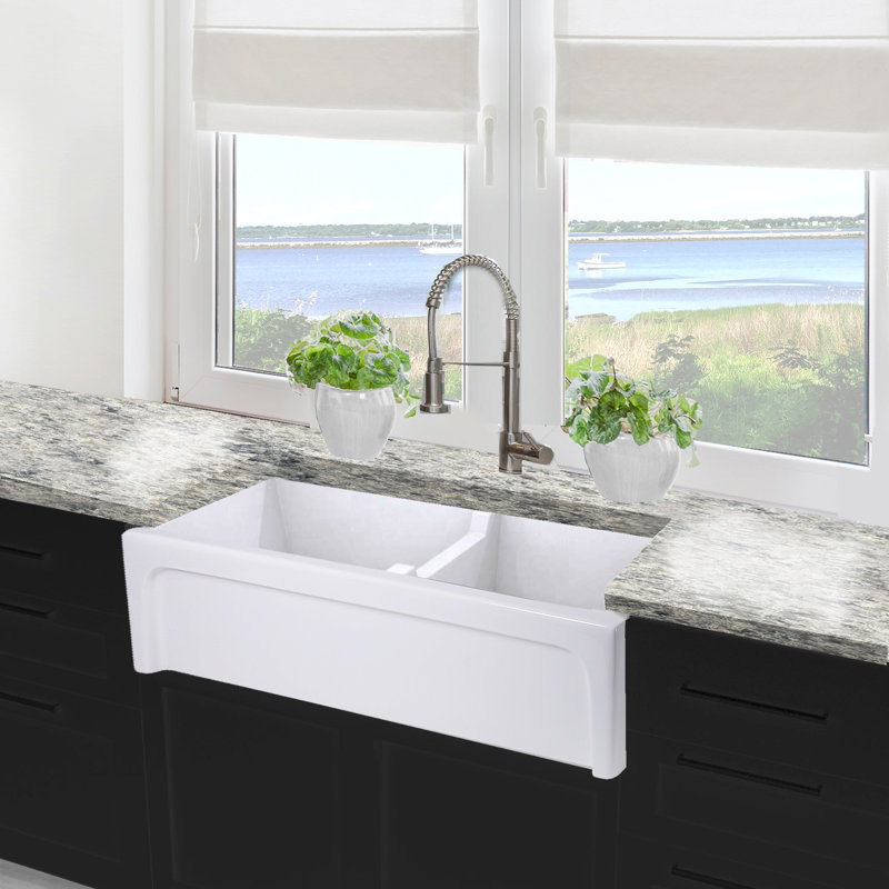 Hyannis 35.5'' L Double Basin Kitchen Sink