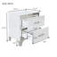 Table de chevet 2 tiroirs Hartwig-993763475