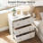 Painted 3-Drawer Nightstand For Bedroom-585351935