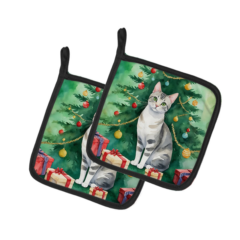 Paire de porte-casseroles European Shorthair