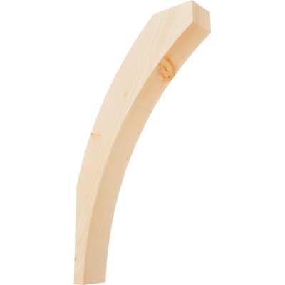 3 1/2"W x 16"D x 28"H Thorton Smooth Knee Brace, Douglas Fir