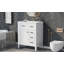 Ensemble de meuble-lavabo 30 po blanc | Armoire autoportante avec tiroirs